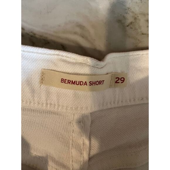 Levis white embroidered Bermuda shorts - Picture 6 of 8